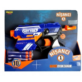 Pistol de jucarie lansator cu 10 sageti Nisanci